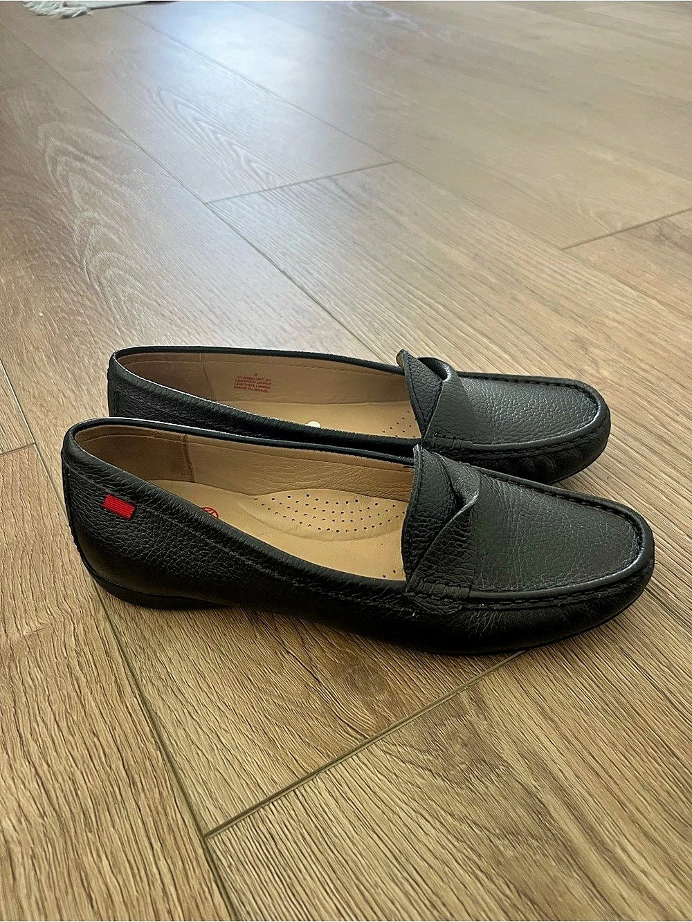 Marc Joseph Black Leather Loafers